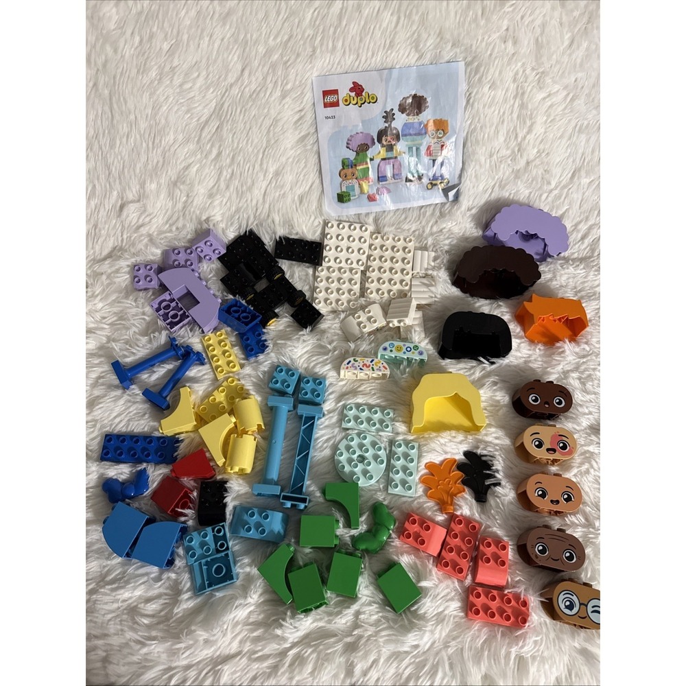 LEGO DUPLO Town 10423 Buildable People Big Emotions Set + Instructions NO BOX